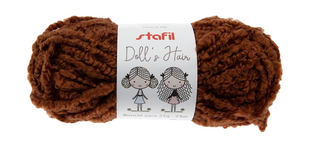 DOLL´S HAIR - BOUCLÉ YARN 25GR BRAUN