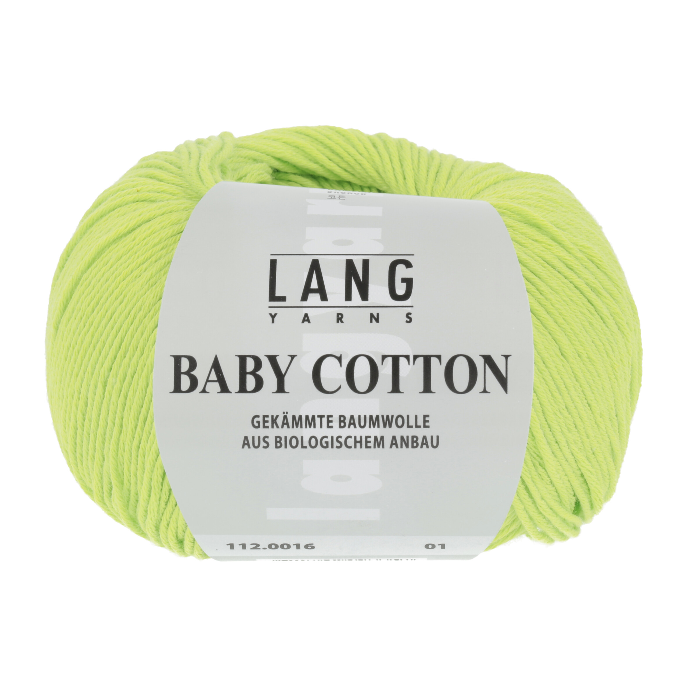 LANG BABY COTTON BIO 50GR 0016 HELLGRÜN