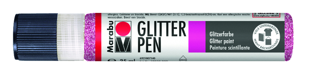 MARABU GLITTER PEN 533 ROSA
