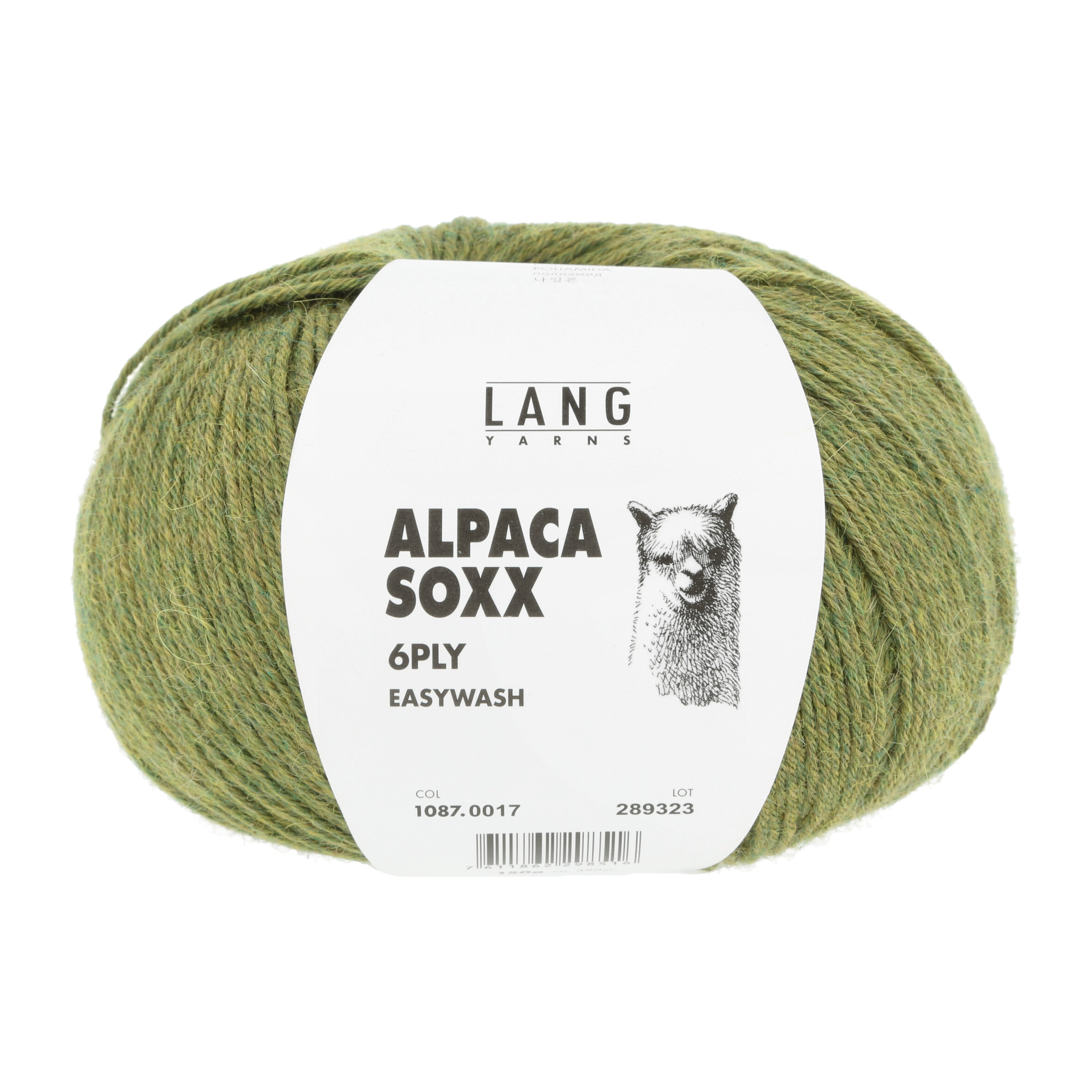 LANG ALPACA SOXX 6-FACH 150GR  0017 GRÜN