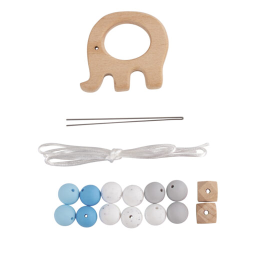 DIY SET GREIFLING ELEFANT HELLBLAU