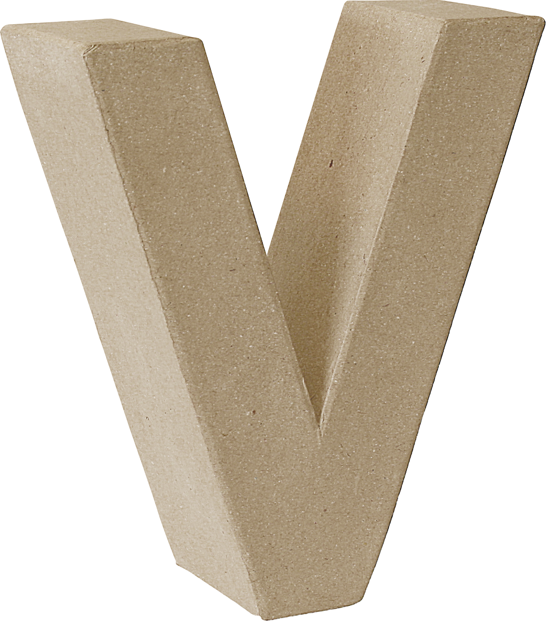 PAPP- BUCHSTABE "V" 3D 16x17,5x5,5CM