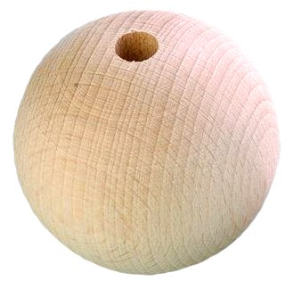 PALLINE IN LEGNO GREZZO FORATE 10MM 60 PEZZI