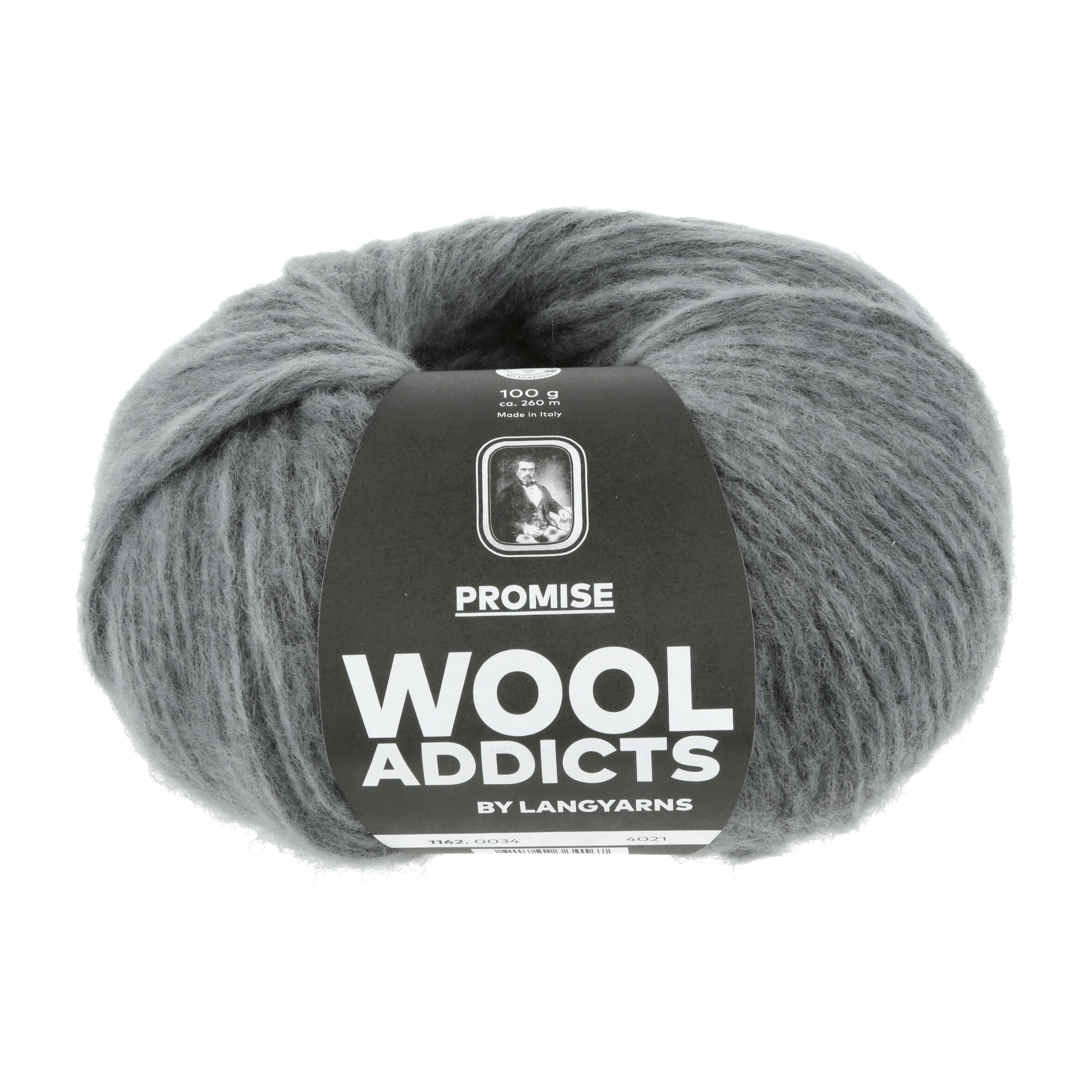 LANG WOOL ADDICTS PROMISE 034 GRAU 100GR