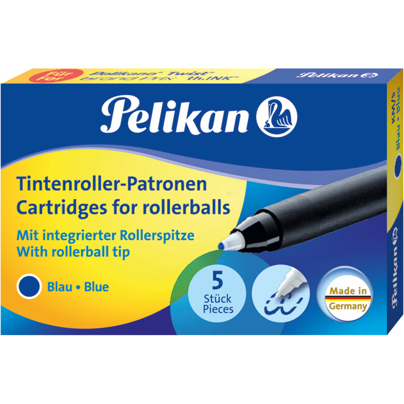 PELIKAN TINTENROLLER- PATRONEN BLAU 5 STÜCK