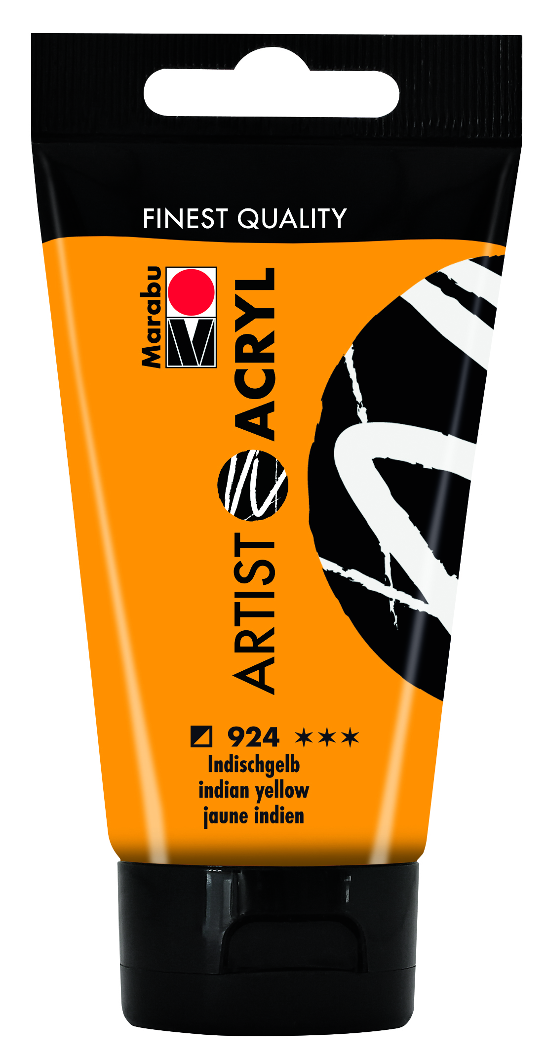 MARABU ARTIST ACRYL 924 INDISCHGELB 75ML