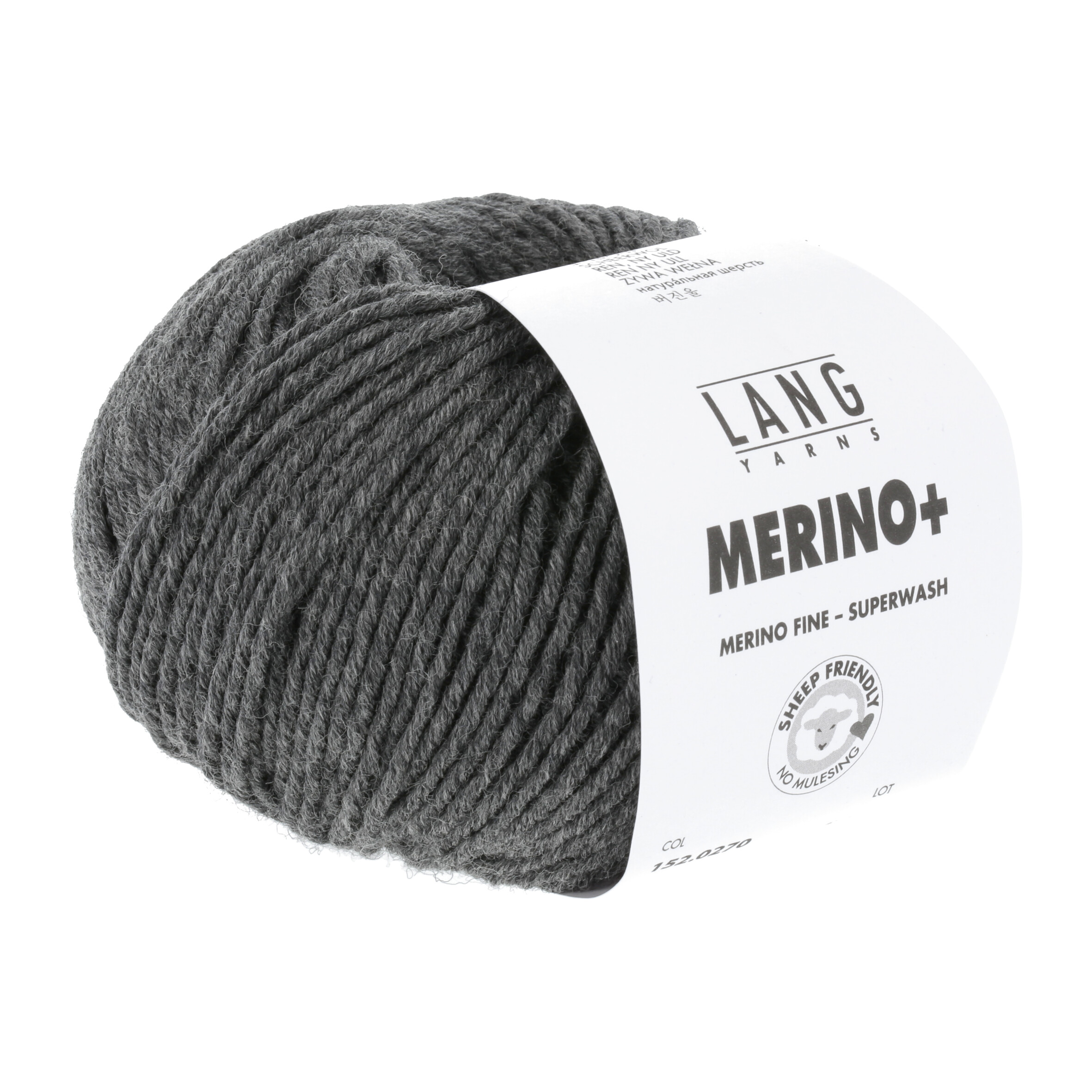 LANG MERINO + 50GR 0270 MITTELGRAU