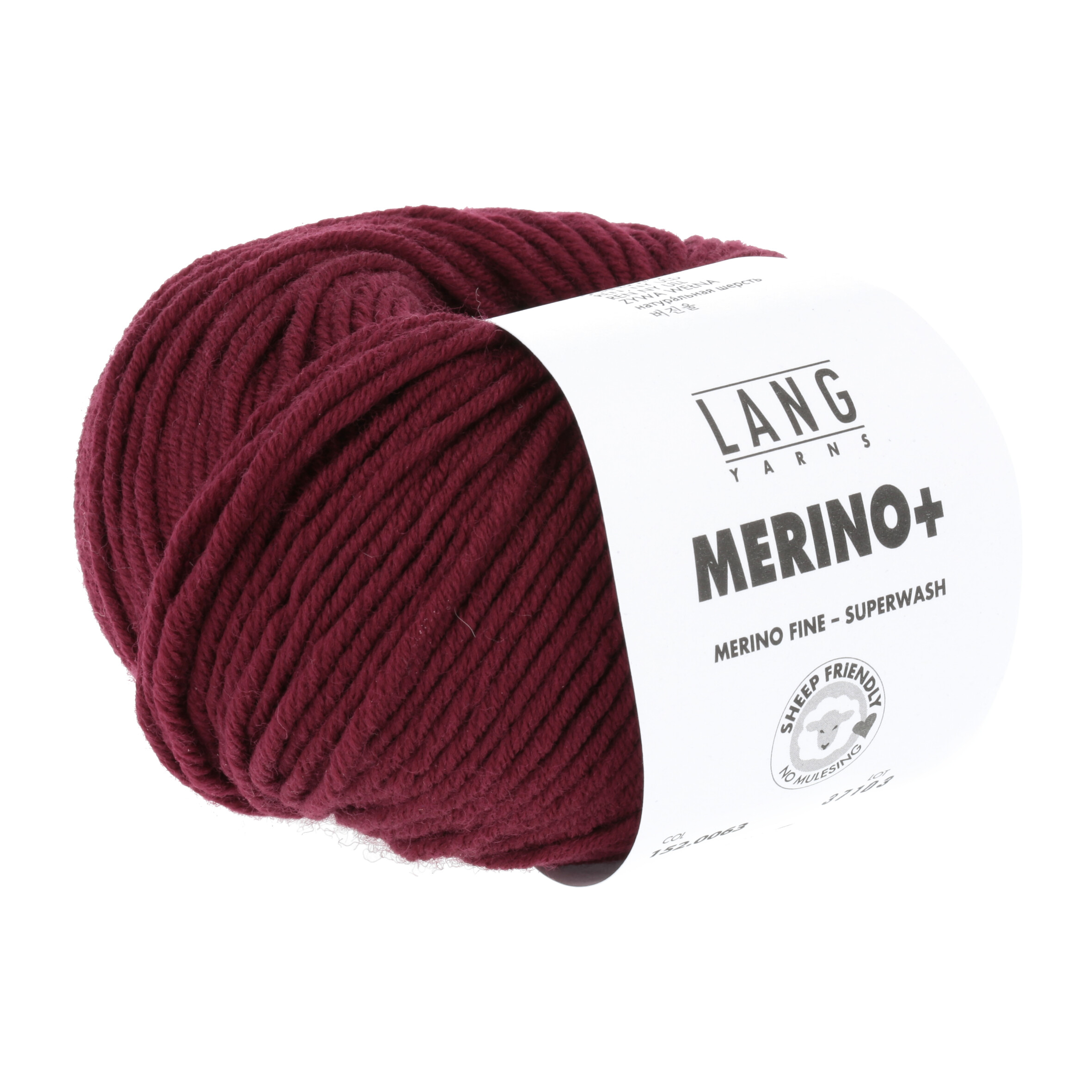 LANG MERINO + 50GR 0063 WEINROT