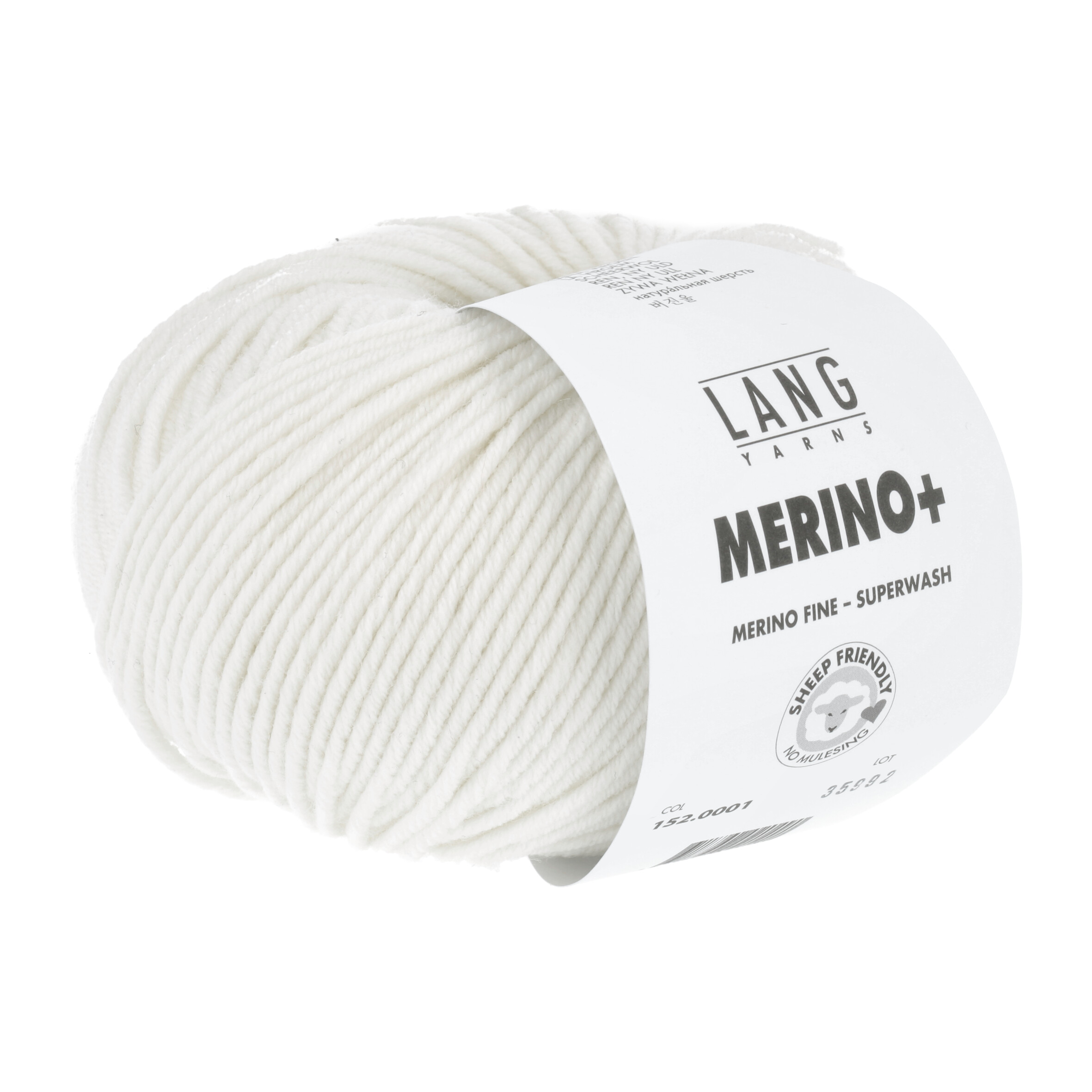 LANG MERINO + 50GR 0001 WEISS