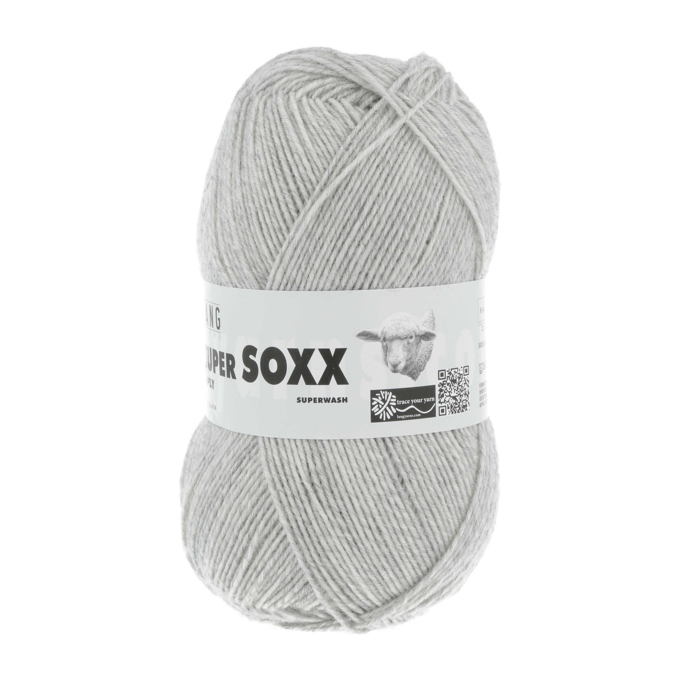 LANG SUPER SOXX  6FACH 150GR 023 HELLGRAU