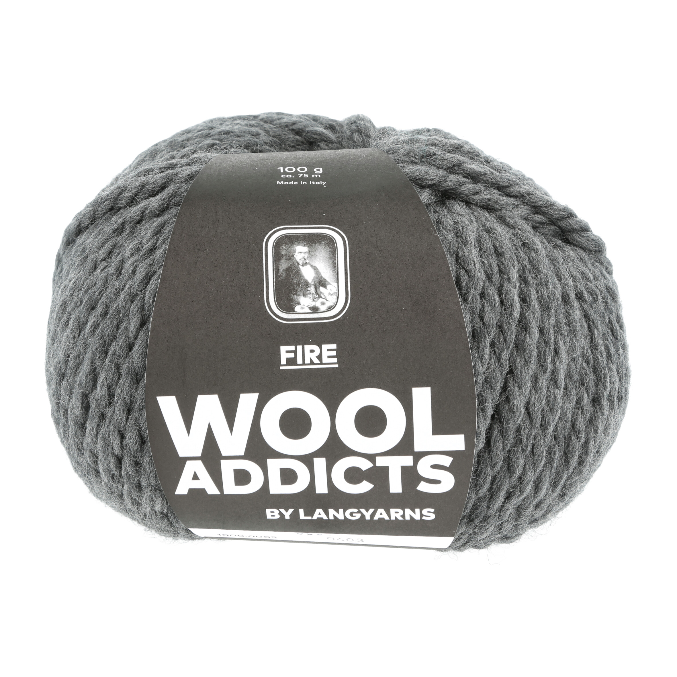 WOOLADDICTS FIRE 0005 MITTELGRAU 100GR