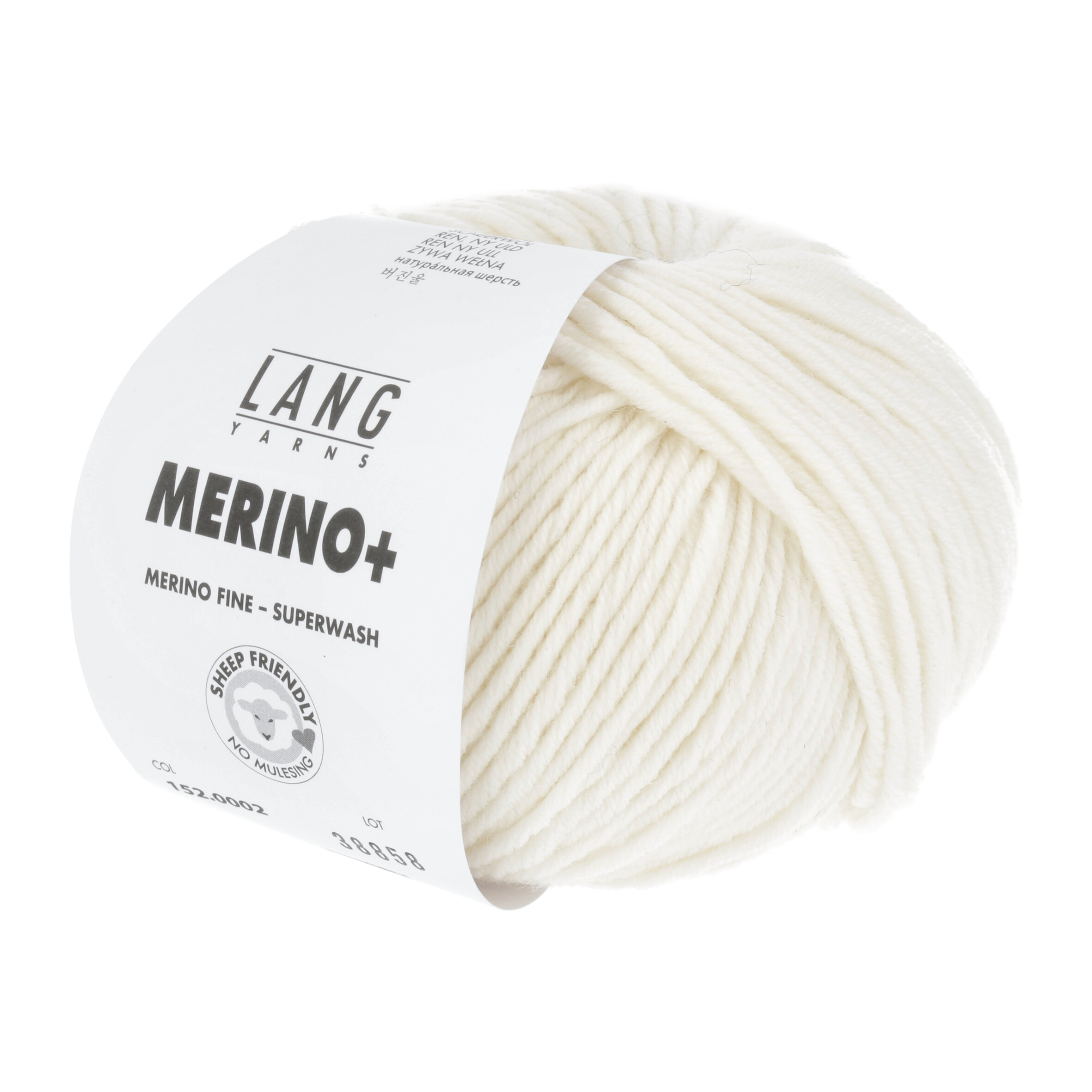 LANG MERINO + 50GR 0002 WOLLWEISS