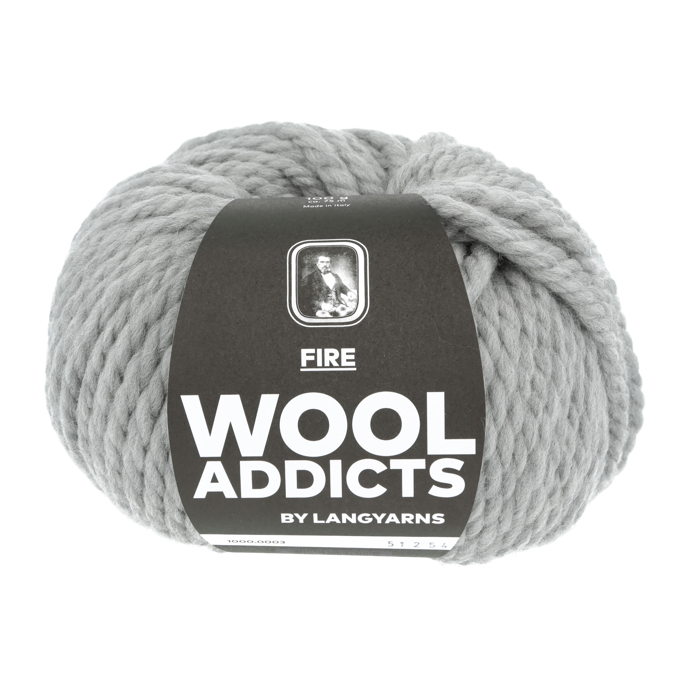 WOOLADDICTS FIRE 0003 GRAU 100GR