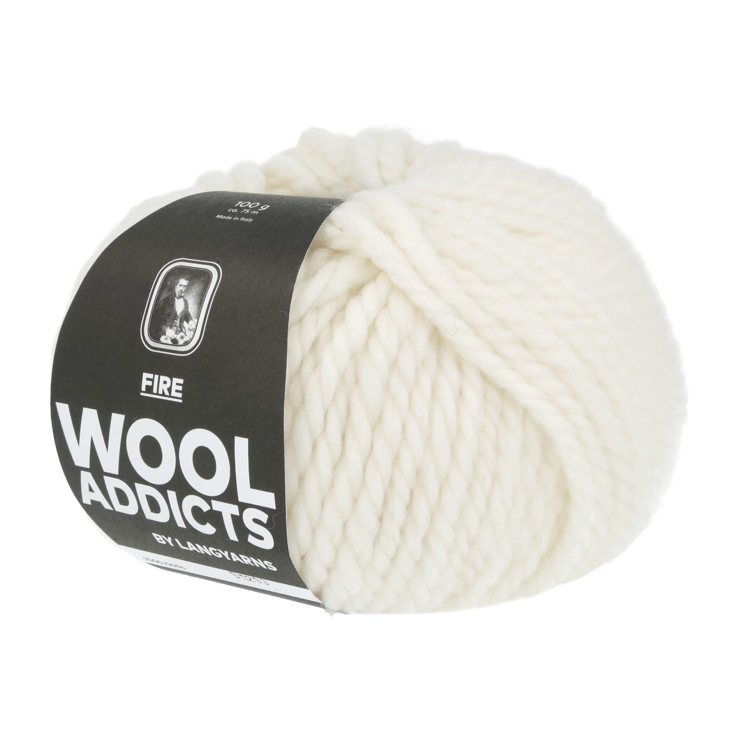 WOOLADDICTS FIRE 0094 WEIß 100GR
