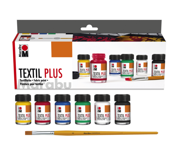 MARABU TEXTIL  PLUS STARTER- SET 6 x 15ML