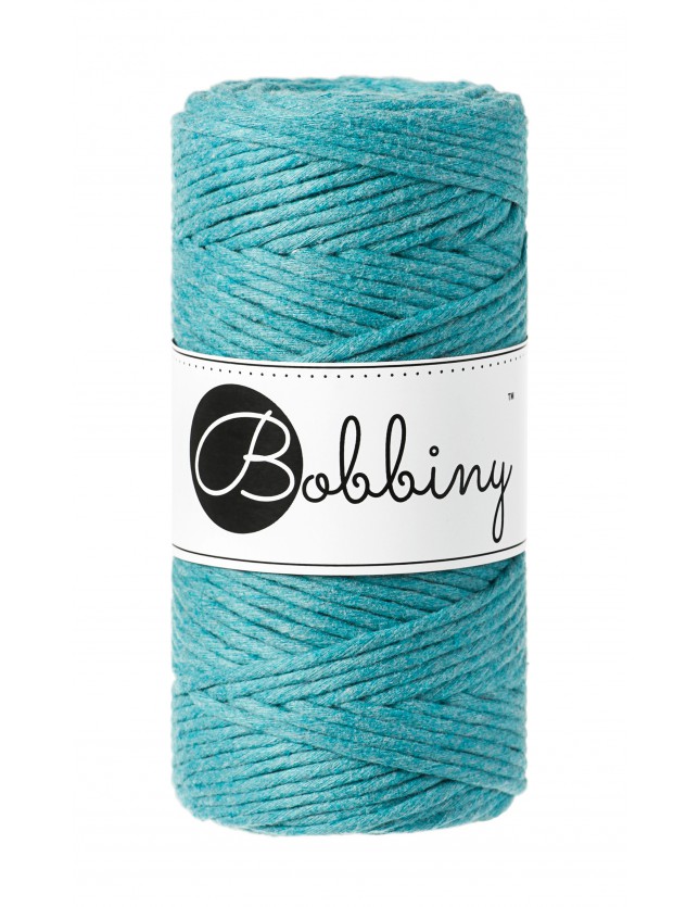 BOBBINY MAKRAMEE CORD 3MM TEAL