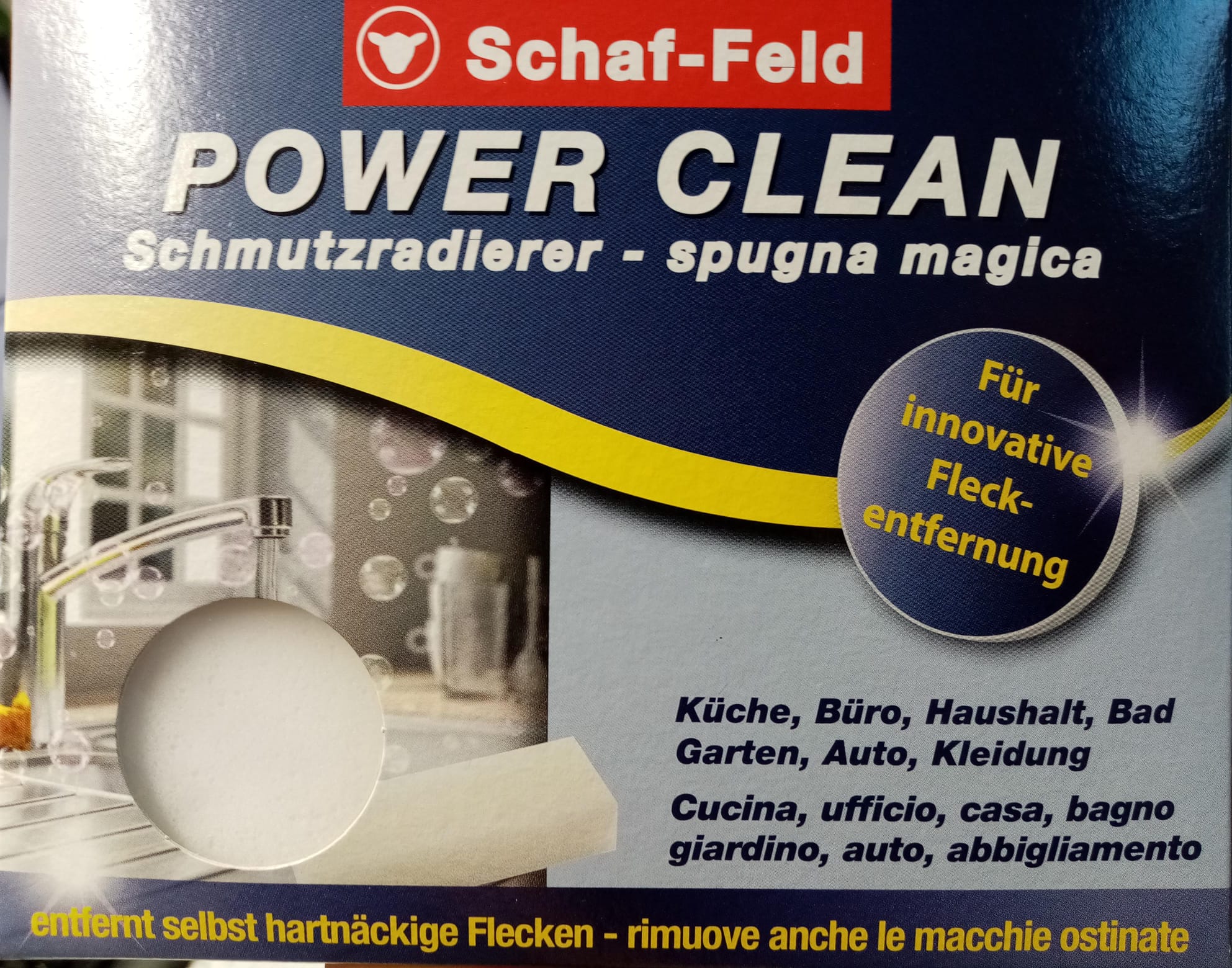 SCHMUTZRADIERER: SCHAF- FELD POWER CLEAN