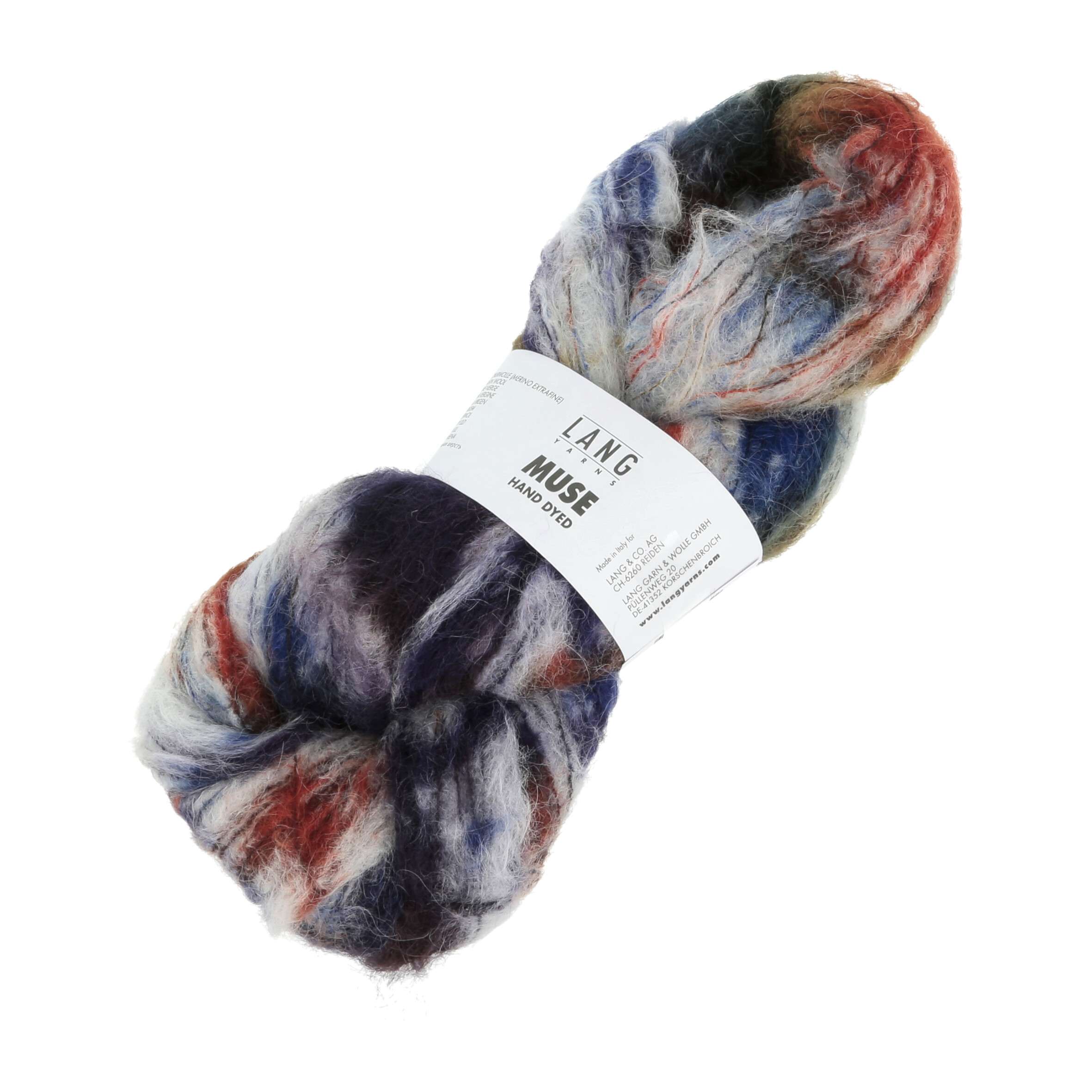 LANG MUSE (HAND DYED) 0005 VIOLETT/BLAU 100GR