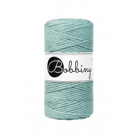 BOBBINY MAKRAMEE CORD 3MM DUCK EGG BLUE 