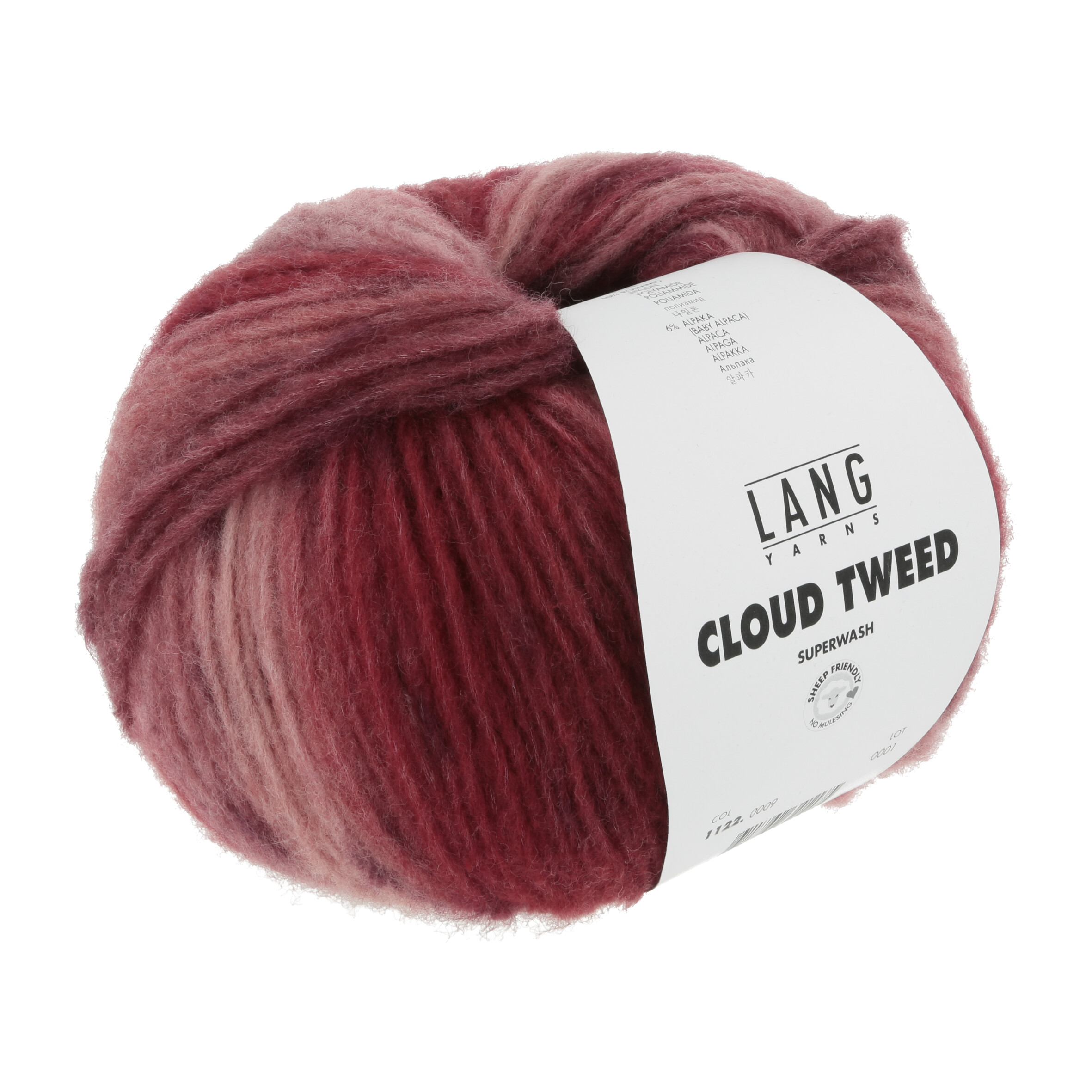 LANG CLOUD TWEED 100GR ROT LANG CLOUD TWEED 100GR ROT