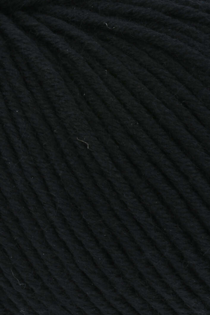 LANG MERINO + 50GR 0004 SCHWARZ