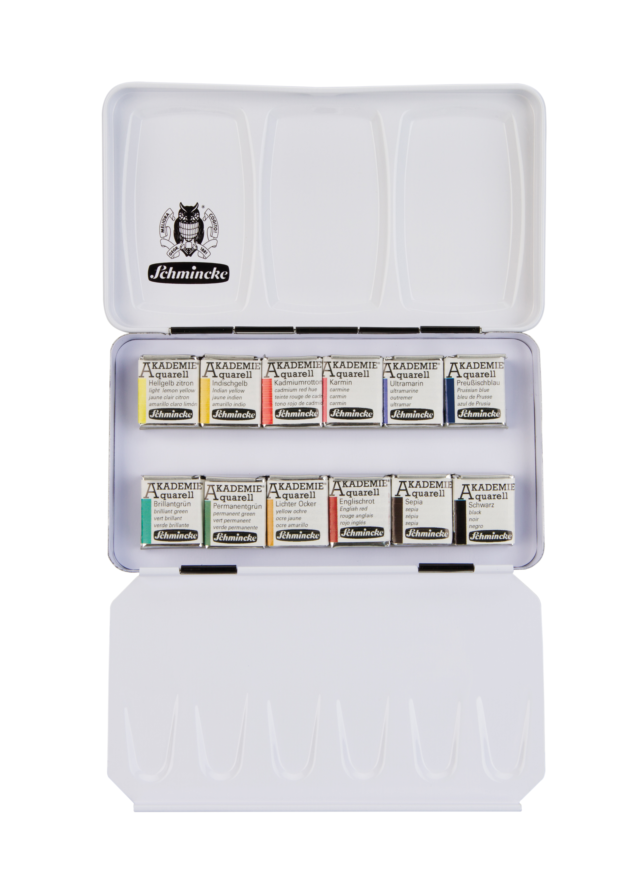 SCHMINCKE AKADEMIE ACQUARELLKASTEN  75112 12X1/2