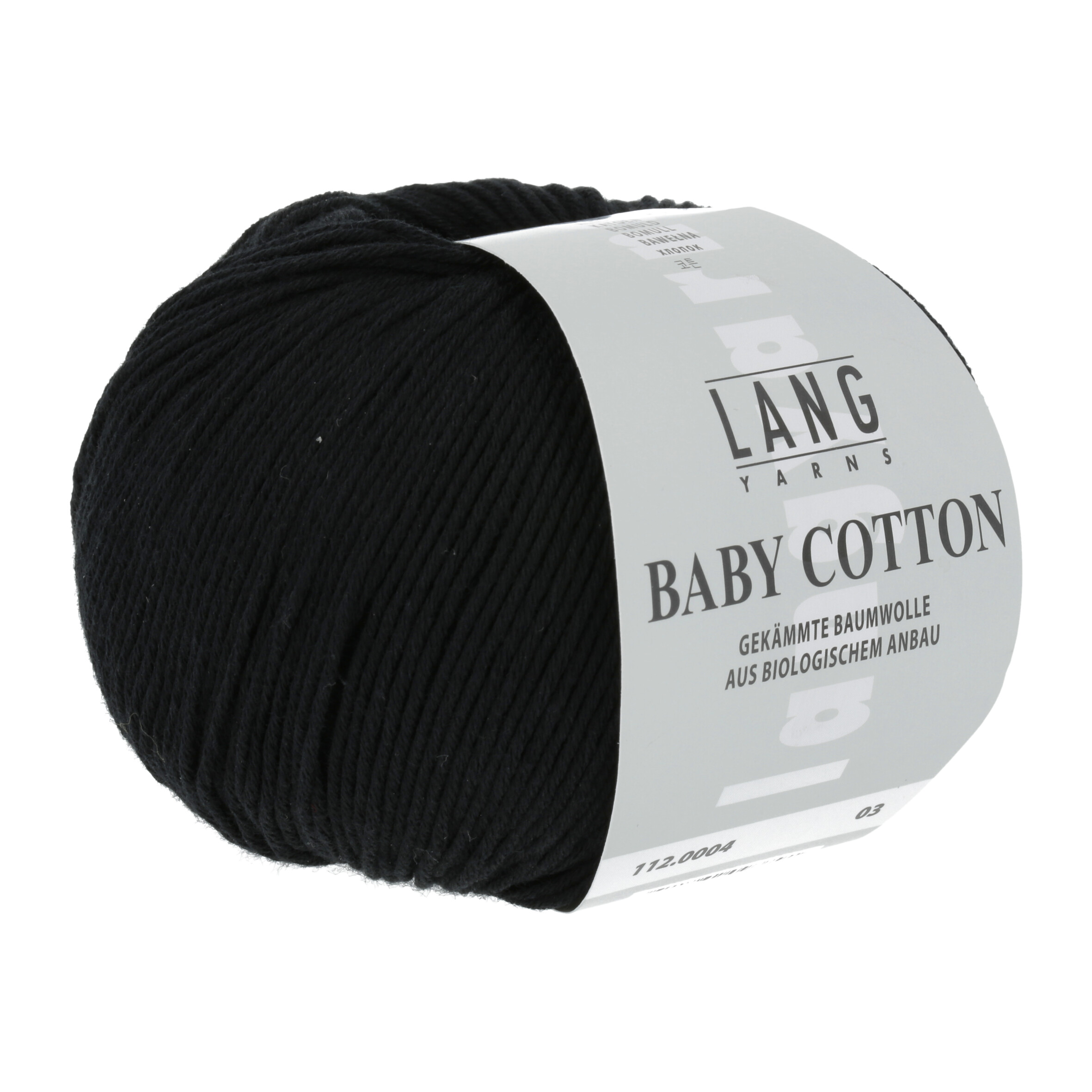 LANG BABY COTTON BIO 50GR 0004 SCHWARZ