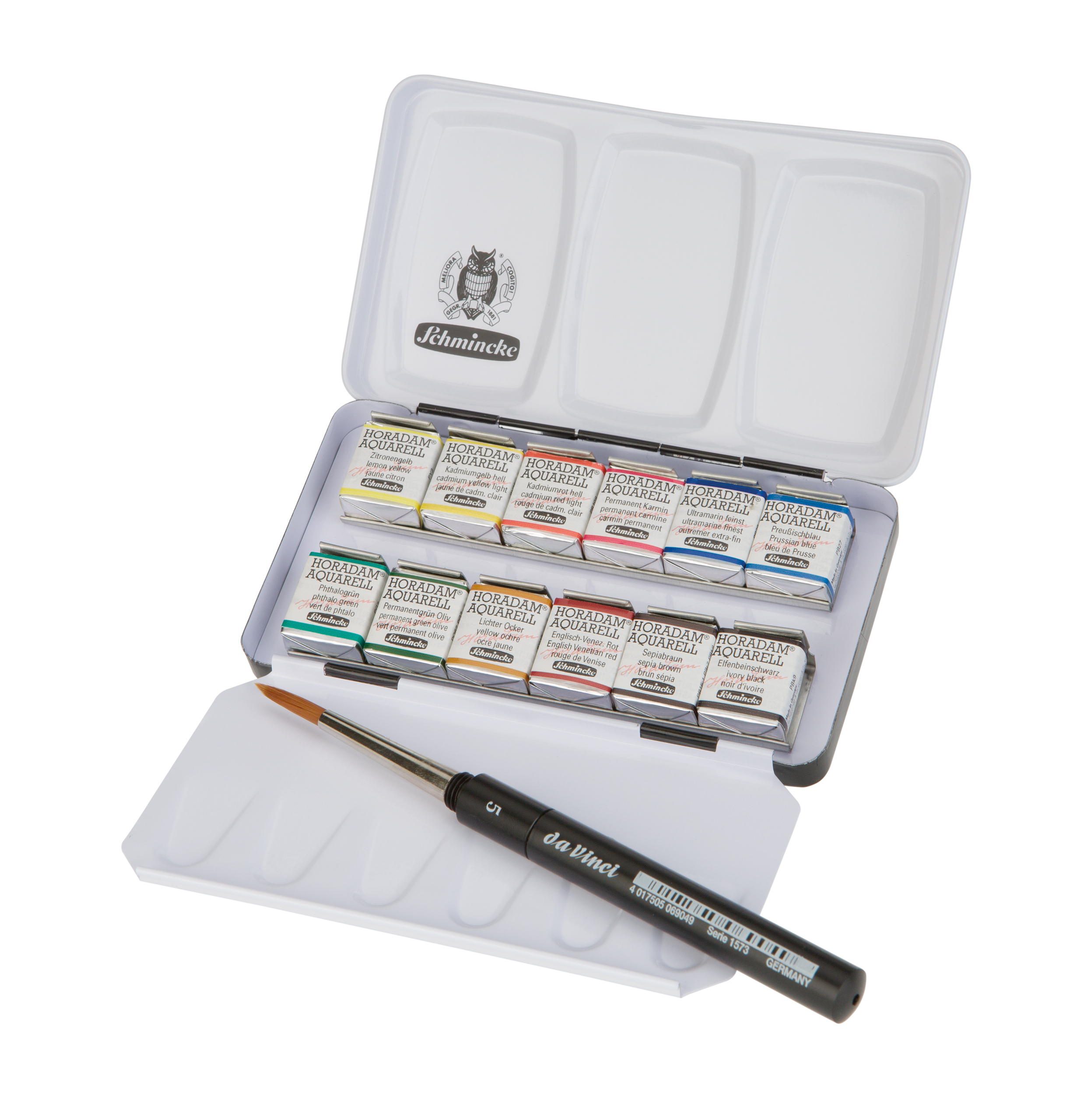 HORADAM® AQUARELL: 12 FEINSTE KÜNSTLER-AQUARELLFARBEN