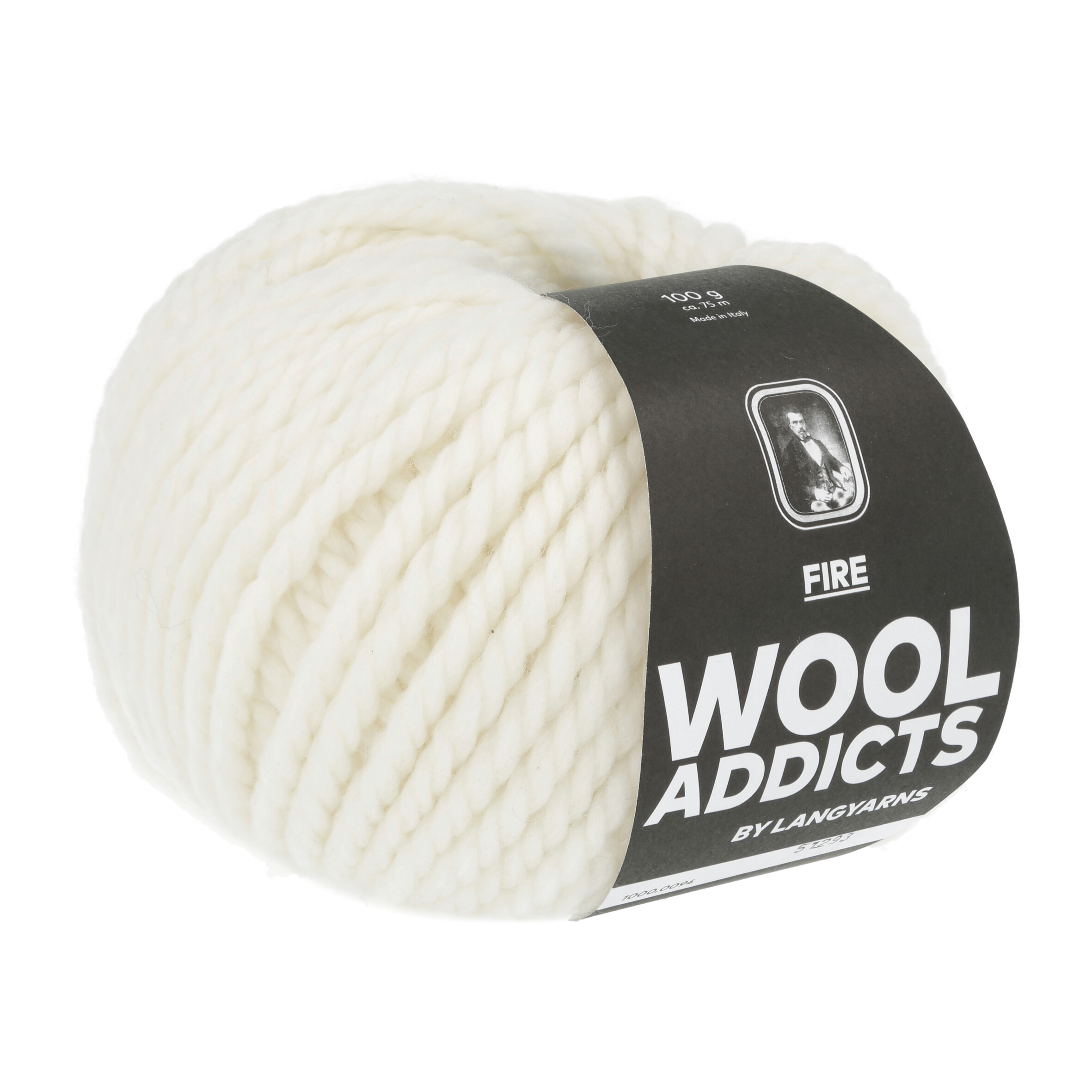 WOOLADDICTS FIRE 0094 WEIß 100GR