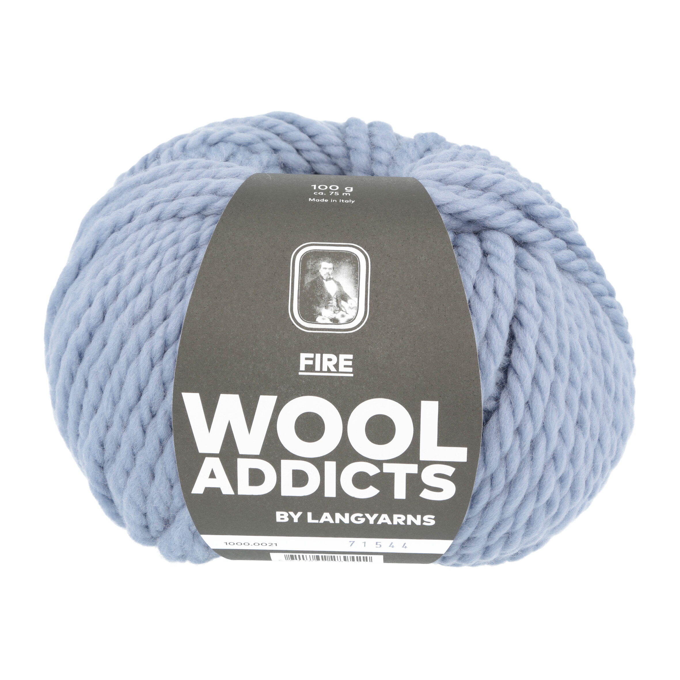 WOOLADDICTS FIRE 0021 HELLBLAU 100GR