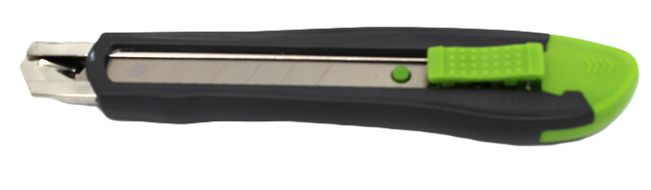 CUTTER (FOURNIERMESSER) KUNSTSTOFF MIT EISENFÜHRUNG UND 18MM KLINGE