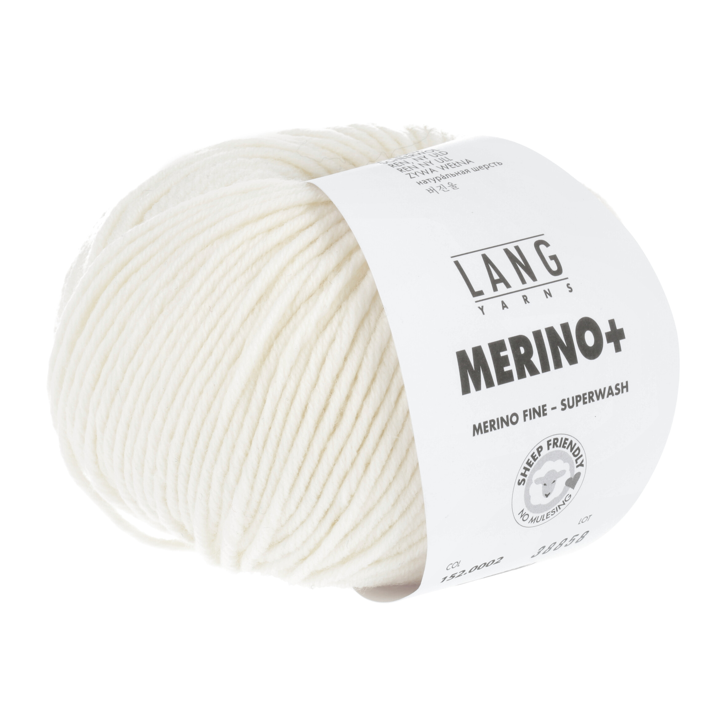 LANG MERINO + 50GR 0002 WOLLWEISS