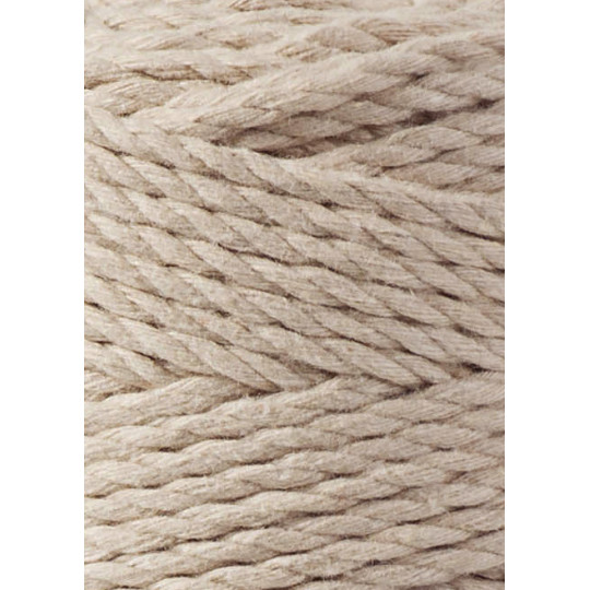 BOBBINY 3PLY MAKRAMEE-SCHNUR 3MM 100M BEIGE